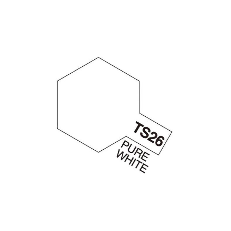 TS-26 Pure White, spray 100 ml - Tamiya